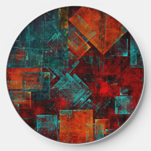 Abstract Modern Colourful Cool Artistic Pattern Wireless Charger