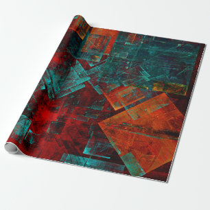 Abstract Modern Colourful Cool Artistic Pattern Wrapping Paper