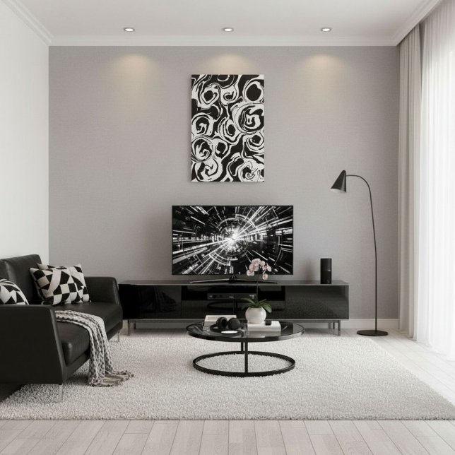  Abstract modern contemporary  circle shapes Canvas Print (Creator Uploaded)