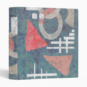 Abstract, modern, creative 3 ring binder