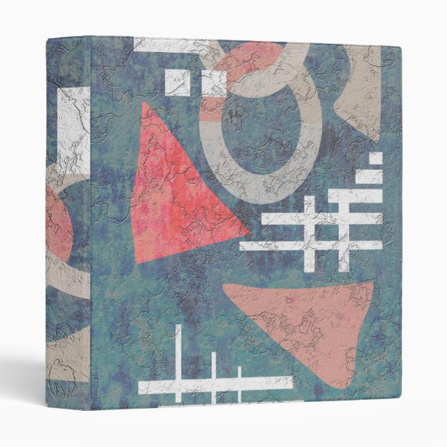 Abstract, modern, creative 3 ring binder (Front/Spine)