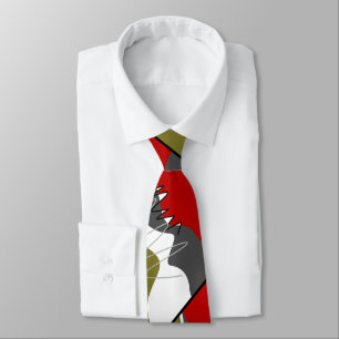 Abstract, Modern, Creative, Applique Neck Tie