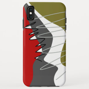 Abstract, Modern, Creative, Applique Throw Pillow iPhone XS Max Case
