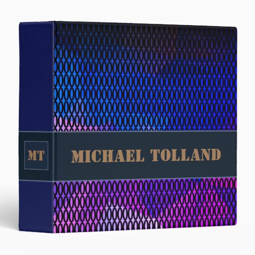 Abstract modern dark purple violet colors grid pol 3 ring binder