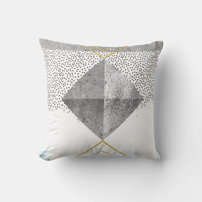 Abstract Modern Design Throw Pillow (Front)