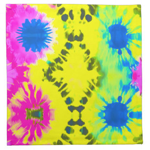 ABSTRACT MODERN DESIGN TIE-DYE CLOTH NAPKIN