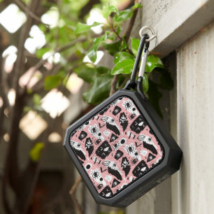 Abstract Modern Eye & Lips Pattern Bluetooth Speaker