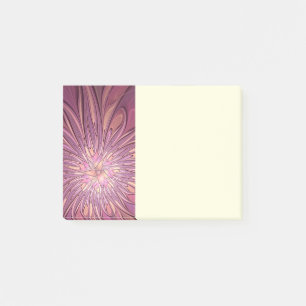 Abstract Modern Floral Fractal Art Berry Colors Post-it Notes