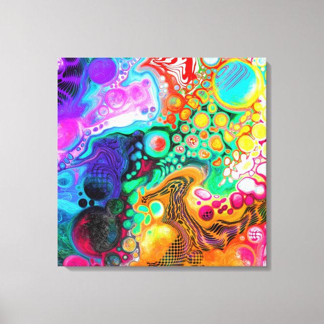  Abstract Modern Fluid Art   Canvas Print (Front)