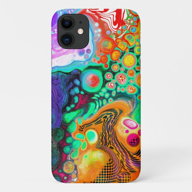 Abstract Modern Fluid Art Case-Mate iPhone Case (Back)