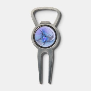 Abstract Modern Fractal Art Lavender Blue Divot Tool