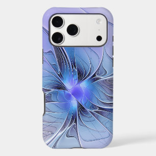 Abstract Modern Fractal Art Lavender Blue Iphone 18 Pro Max Case