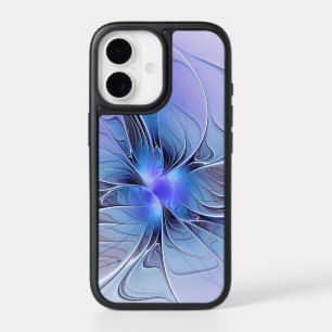 Abstract Modern Fractal Art Lavender Blue iPhone 17 Case