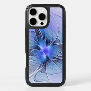 Abstract Modern Fractal Art Lavender Blue iPhone 16 Pro Max Case