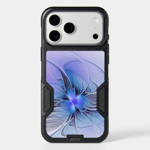 Abstract Modern Fractal Art Lavender Blue iPhone 17 Pro Max Case