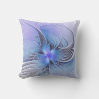 Abstract Modern Fractal Art Lavender Blue