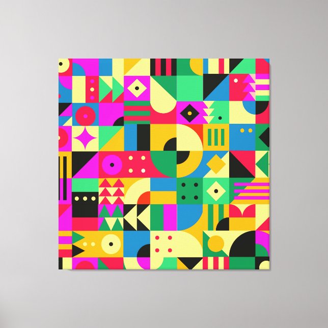 Abstract Modern Garden Canvas Print (Front)