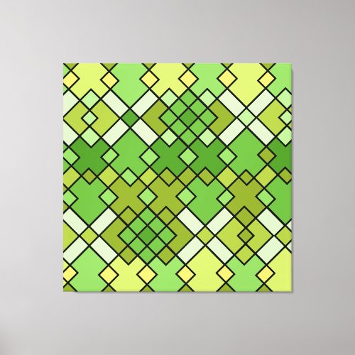 Abstract modern geometric art canvas print