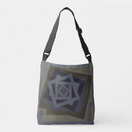 Abstract modern geometric art crossbody bag