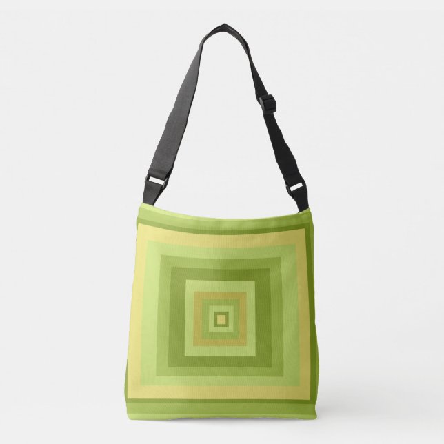 Abstract modern geometric art crossbody bag (Front)