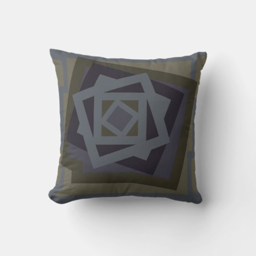 Abstract modern geometric art throw pillow