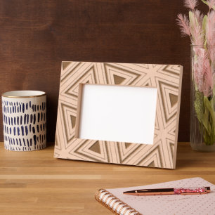 Abstract Modern Geometric Elegant Classy Masculine Engraved Frames