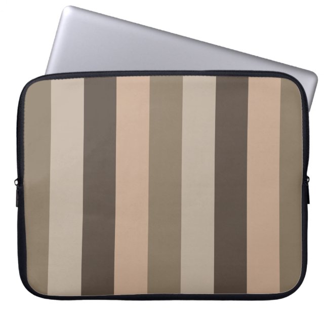 Abstract modern geometric lines art laptop sleeve (Front)