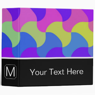 Abstract Modern Geometric Pattern 8 3 Ring Binder