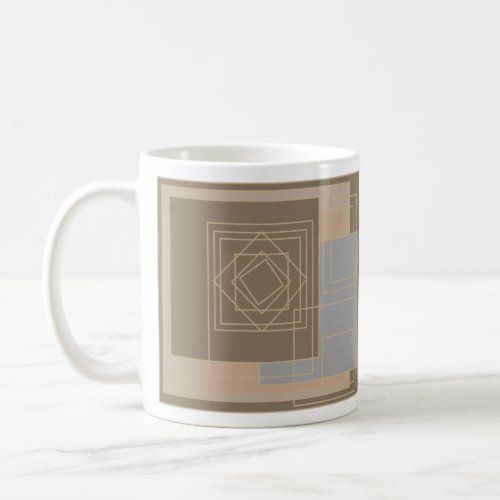 Abstract modern geometric pattern coffee mug