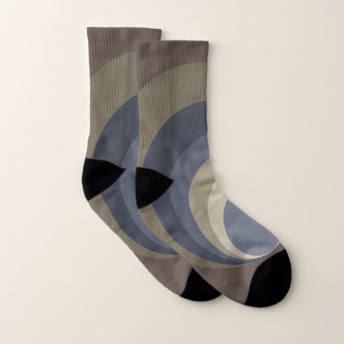 Abstract modern geometric pattern socks