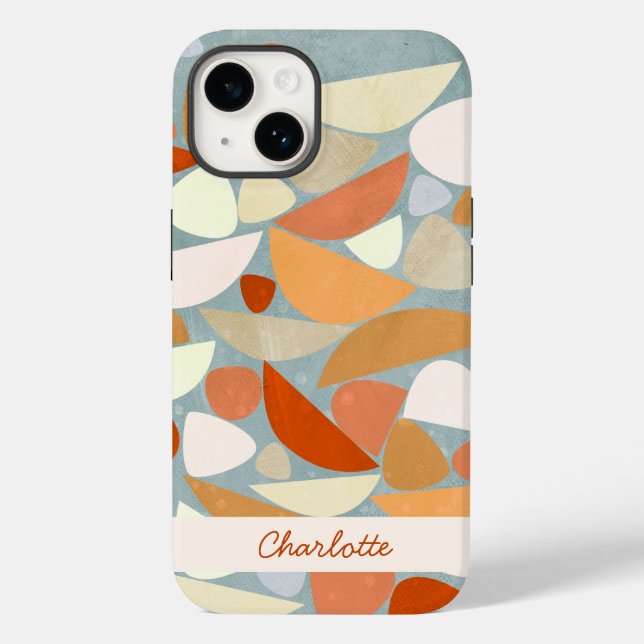 Abstract Modern Geometric Personalized Case-Mate iPhone Case (Back)