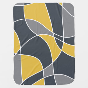 Abstract, modern, geometric, trendy pattern baby blanket