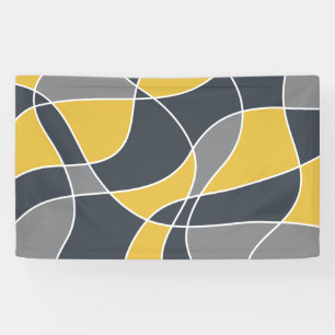Abstract, modern, geometric, trendy pattern banner