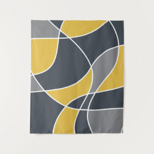 Abstract, modern, geometric, trendy pattern tapestry