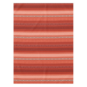 Abstract modern geometrical ornamental retro patch tablecloth
