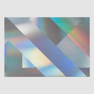 Abstract Modern Geometrical Pastel Holographic Tissue Paper