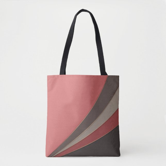 Abstract modern geometrical simple print tote bag (Front)