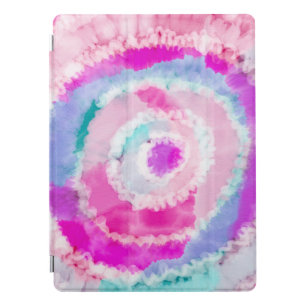 Abstract Modern Girly Pink White Tie Dye Paint iPad Pro Cover