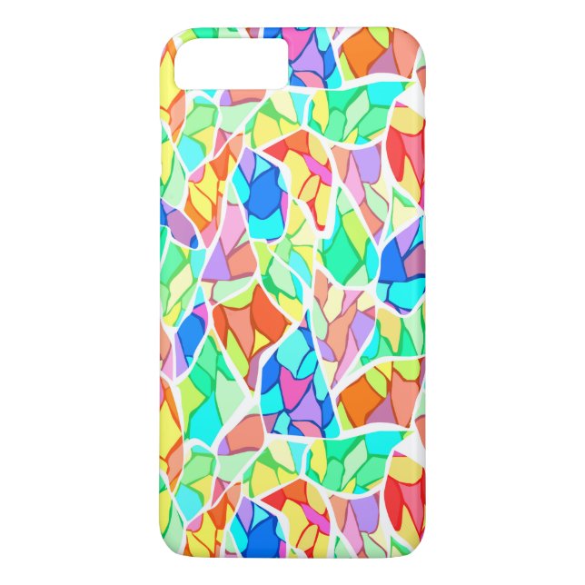 Abstract modern glass mosaic tile pattern bright c Case-Mate iPhone case (Back)