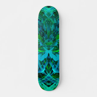 Abstract Modern Green Art Skateboard