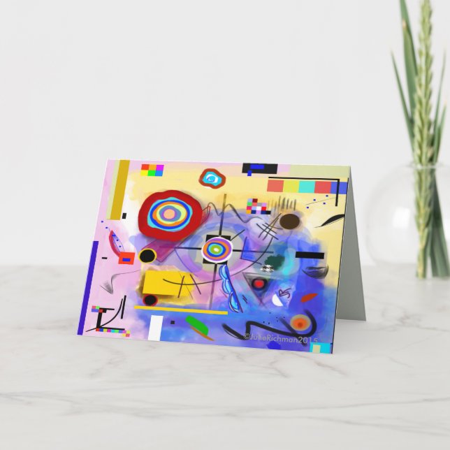 Abstract Modern Greeting Card (Front)