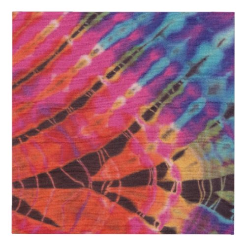 Abstract Modern Hippie Boho Pink Batik Tie Dye Faux Canvas Print