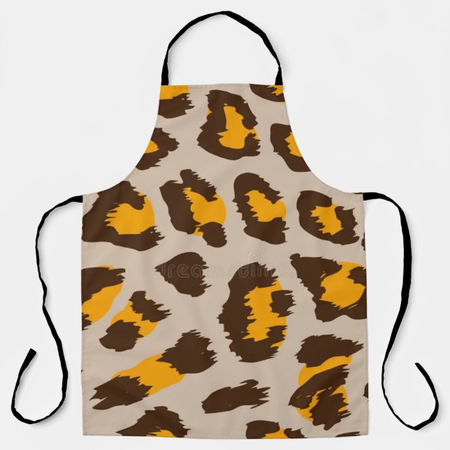Abstract Modern Leopard Pattern Animals Apron (Front)