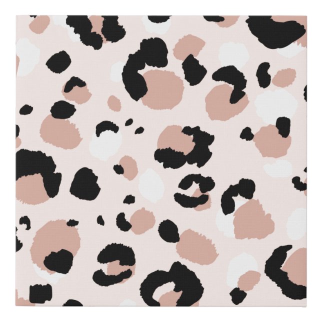 Abstract modern leopard seamless pattern. Animals  Faux Canvas Print (Front)