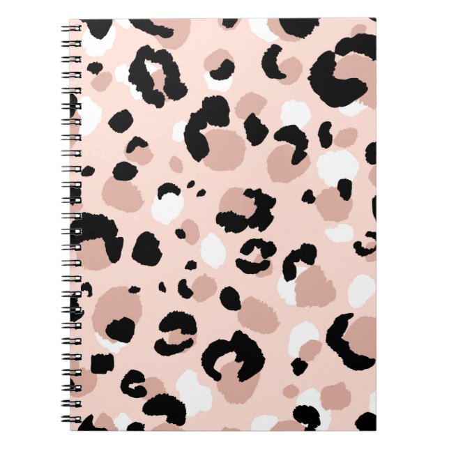 Abstract modern leopard seamless pattern. Animals  Notebook (Front)