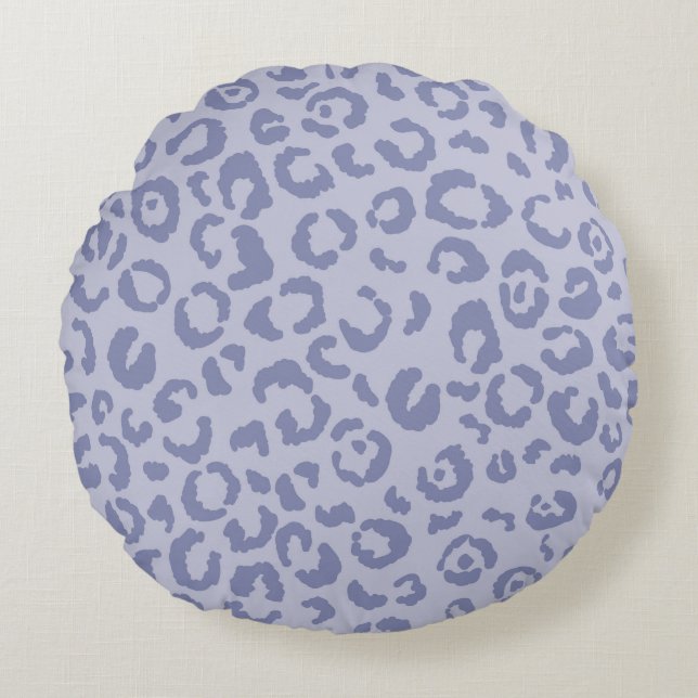 Abstract modern leopard seamless pattern. Animals  Round Pillow (Front)