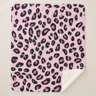 Abstract modern leopard seamless pattern. Animals Sherpa Blanket