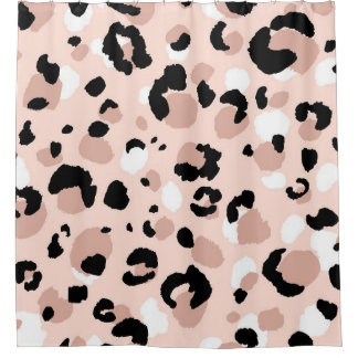 Abstract modern leopard seamless pattern. Animals Shower Curtain