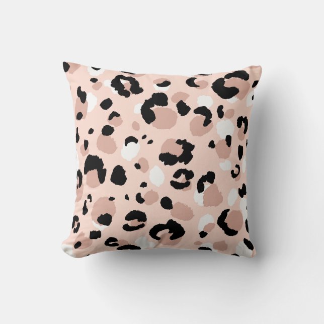 Abstract modern leopard seamless pattern. Animals  Throw Pillow (Front)
