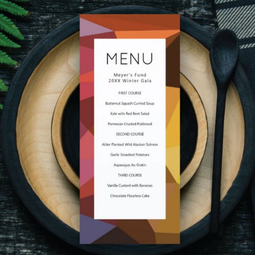 Abstract Modern Menu